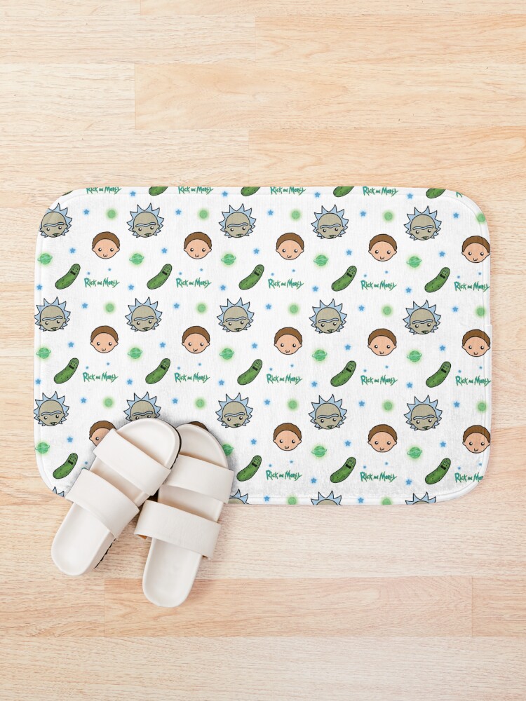Alternate view of Rick and Morty space adventure Bath Mat
