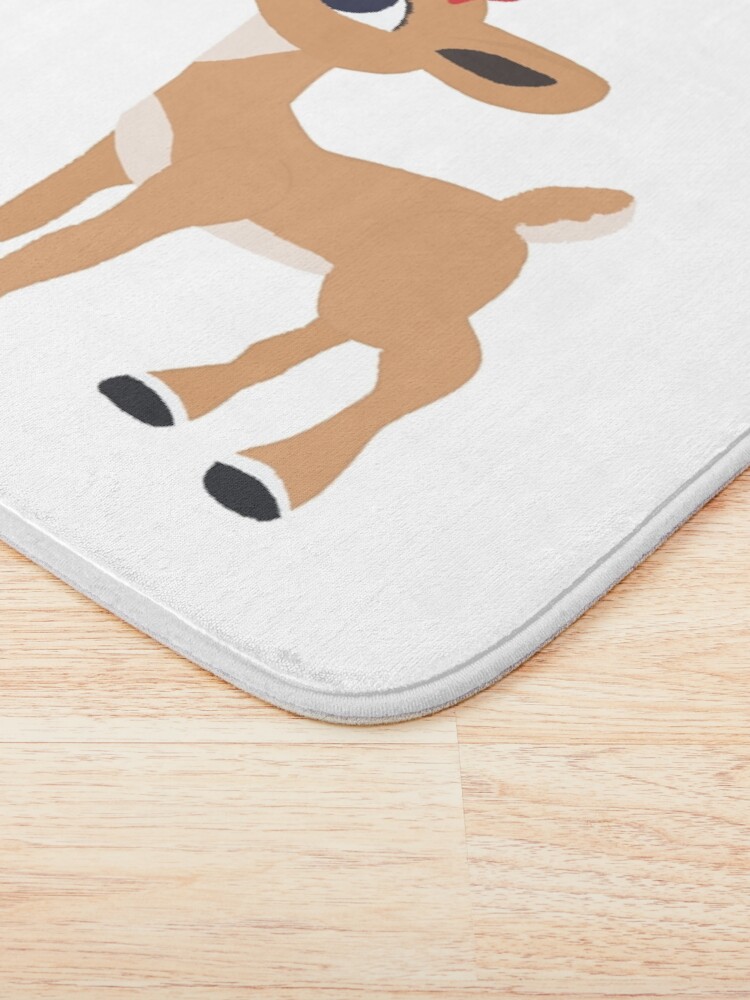 Alternate view of Classic Rudolph and Clarice - © GraphicLoveShop Bath Mat