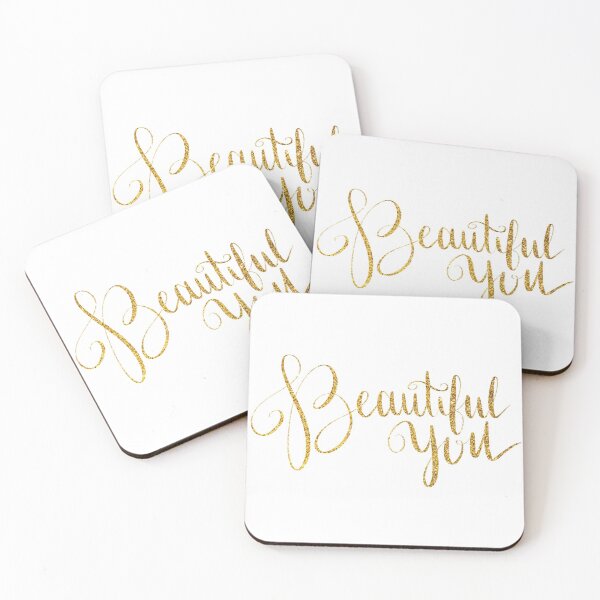 Item preview, beautiful you - gold designed and sold by heyhoney.