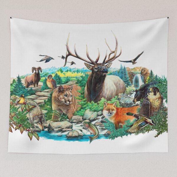 Item preview, Wildlife Collage designed and sold by Salmoneggs.