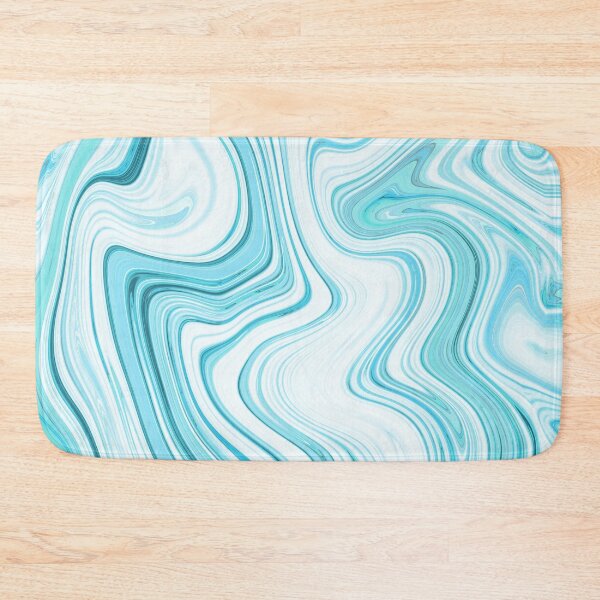 Item preview, Fluid Painting Wave pattern turquoise and blue designed and sold by Patricia Piotrak.