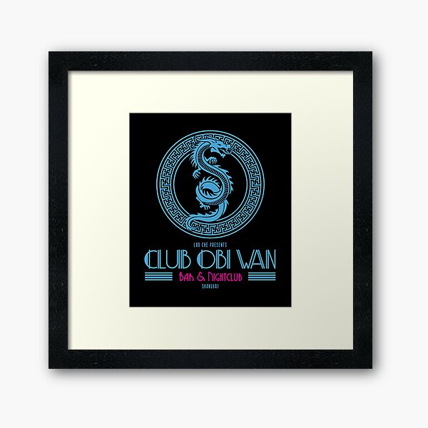 Logo del Club Obi Wan inspirado en el Templo del Destino. Lámina enmarcada