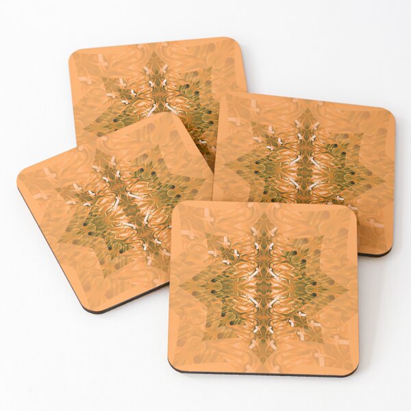 Item preview,  Orange Velvet Splash star mandala water ocean waves pattern  designed and sold by bryansteward.