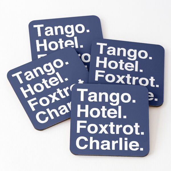 Item preview, TANGO HOTEL FOXTROT CHARLIE designed and sold by Confusion101.