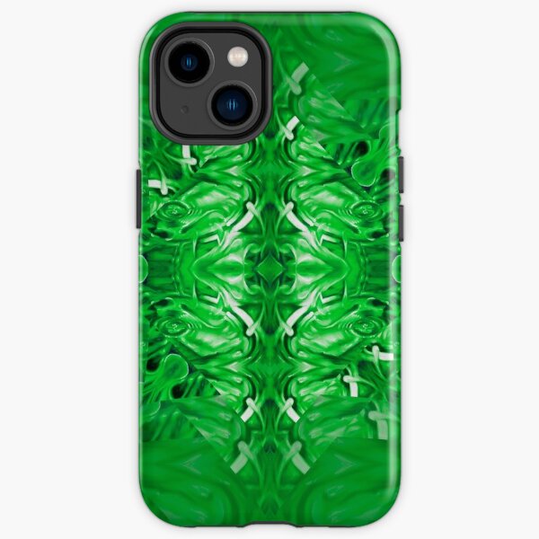  Velvet Splash star green mandala water ocean waves pattern  iPhone Tough Case