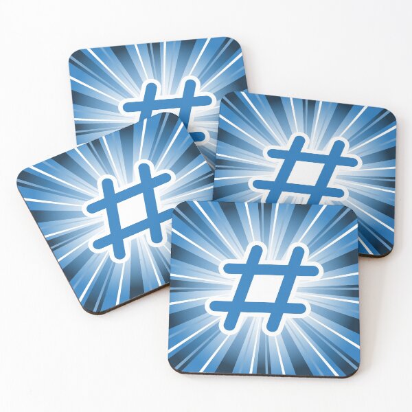 Item preview, Glowing Hashtag Symbol Sunrise designed and sold by Zethinova.