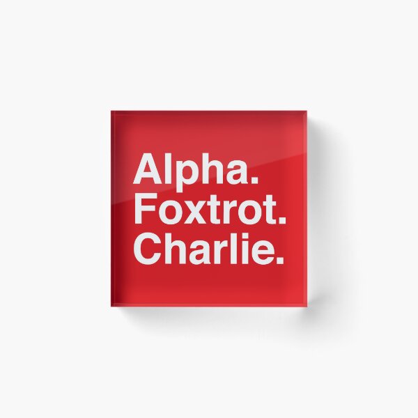 Item preview, Alpha Foxtrot Charlie designed and sold by Confusion101.