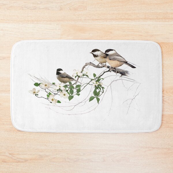 Item preview, Chickadees On Flowering Branch designed and sold by Salmoneggs.