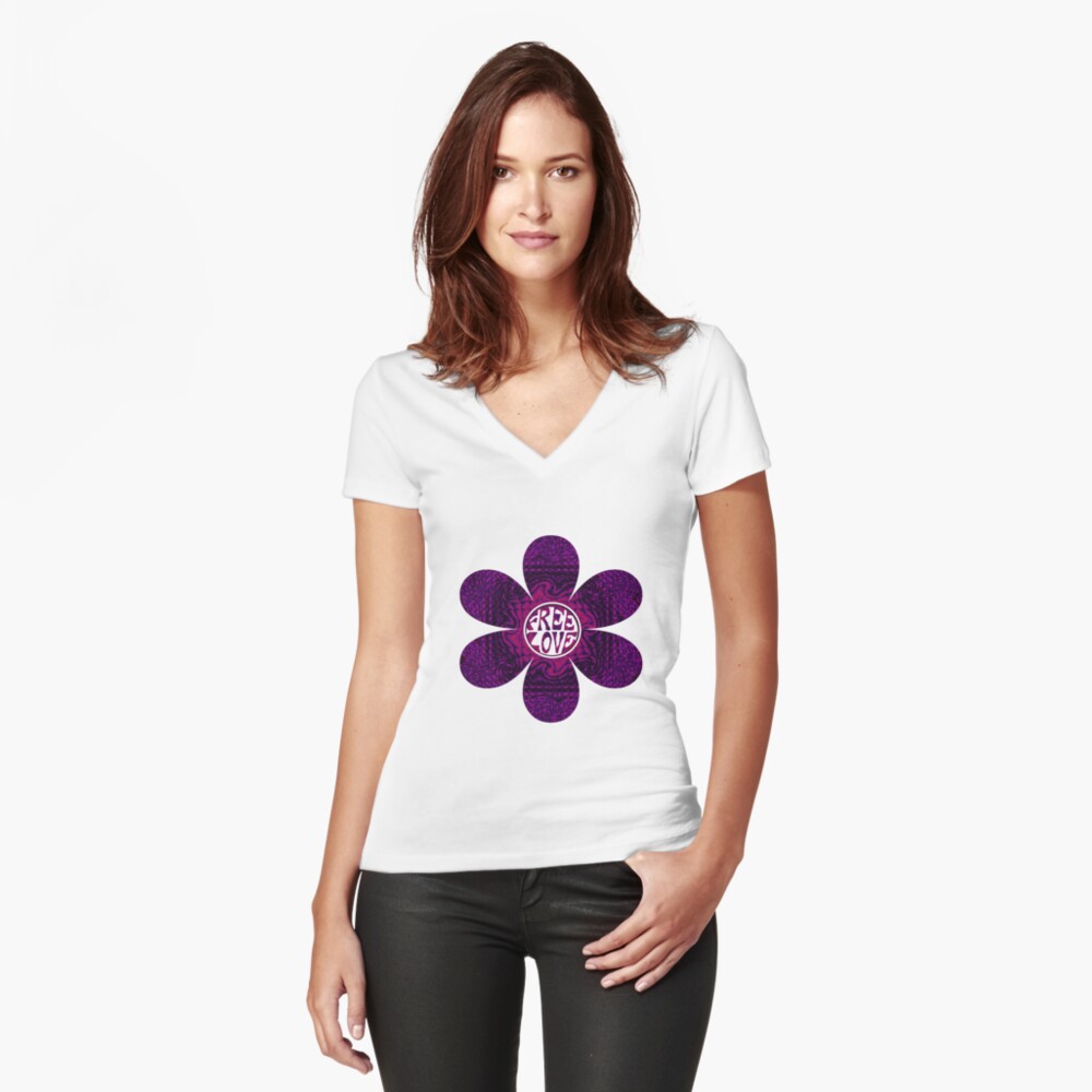 Item preview, Fitted V-Neck T-Shirt designed and sold by MagickMama.