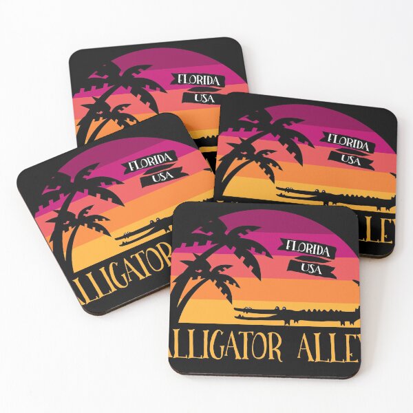 Item preview, Alligator Alley Florida USA Retro Sunset designed and sold by AntiqueImages.