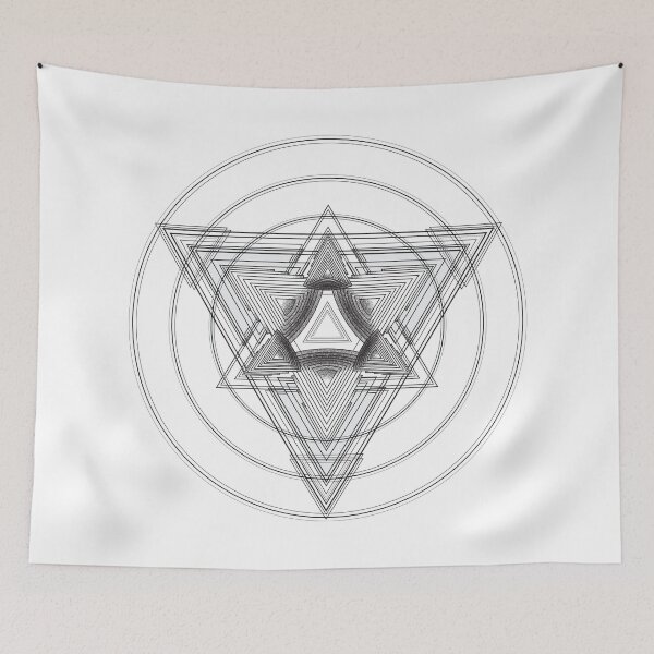 Item preview, Bold and vigorous geometric tattoo art in black and white designed and sold by GeometricEye.