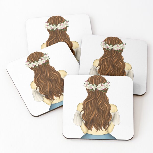 Item preview, Floral Lady Beautiful  Hair, Floral Phone Cases & Skins designed and sold by Khalu.