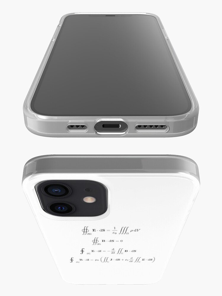 Alternate view of Maxwell's equations, #Maxwells, #equations, #MaxwellsEquations, Maxwell, equation, MaxwellEquations, #Physics, Electricity, Electrodynamics, Electromagnetism iPhone Case & Cover