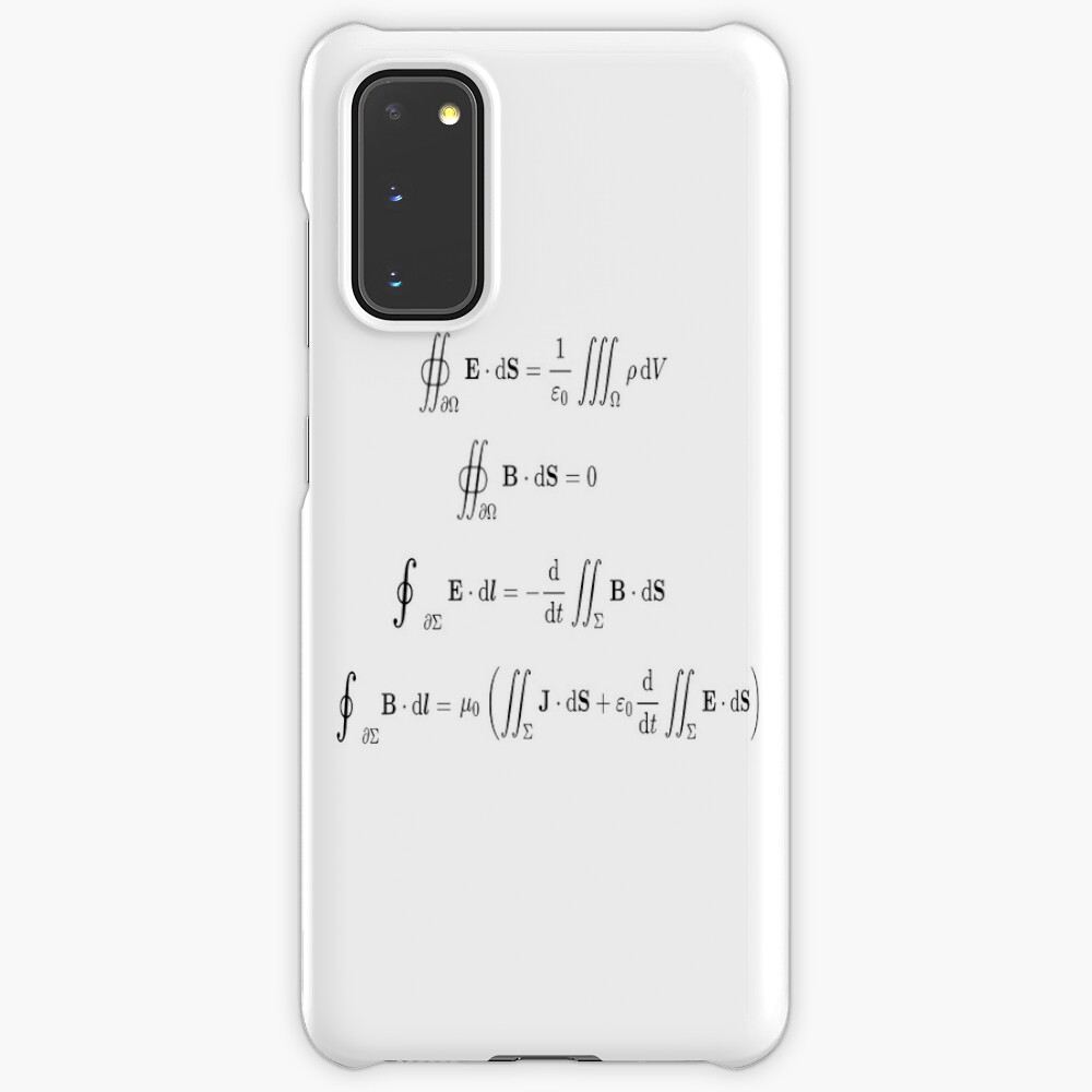 Maxwell's equations, #Maxwells, #equations, #MaxwellsEquations, Maxwell, equation, MaxwellEquations, #Physics, Electricity, Electrodynamics, Electromagnetism Case & Skin for Samsung Galaxy