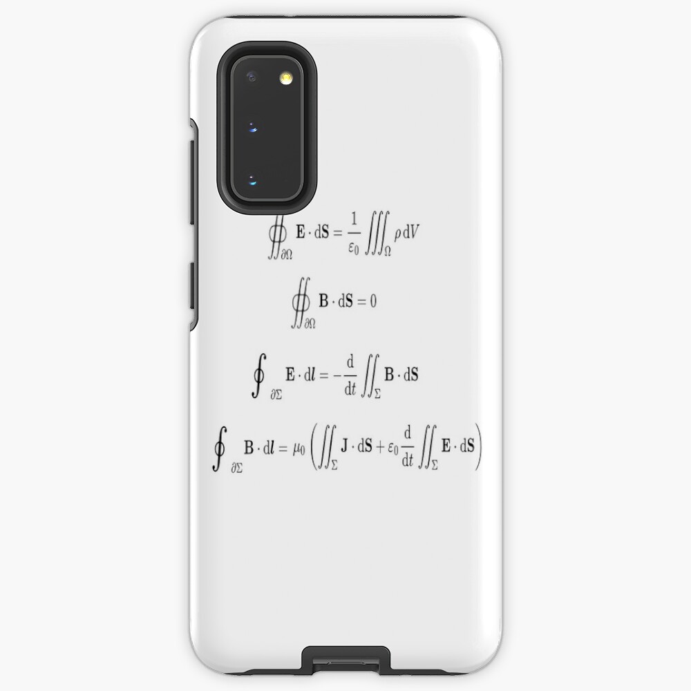 Maxwell's equations, #Maxwells, #equations, #MaxwellsEquations, Maxwell, equation, MaxwellEquations, #Physics, Electricity, Electrodynamics, Electromagnetism Case & Skin for Samsung Galaxy