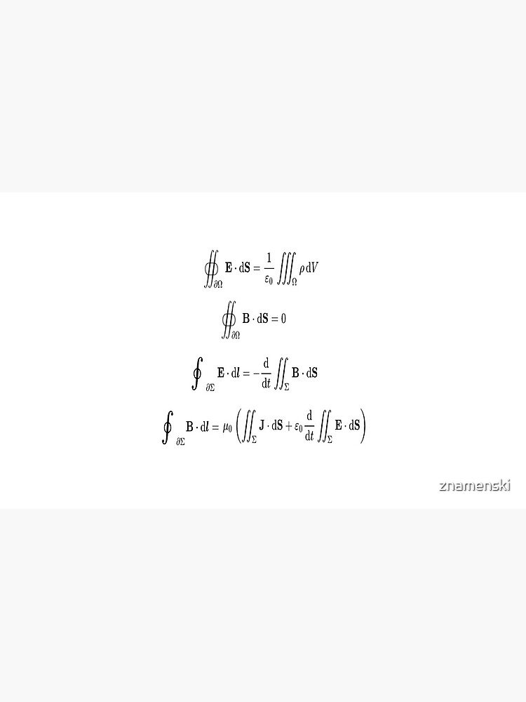 Maxwell's equations, #Maxwells, #equations, #MaxwellsEquations, Maxwell, equation, MaxwellEquations, #Physics, Electricity, Electrodynamics, Electromagnetism by znamenski