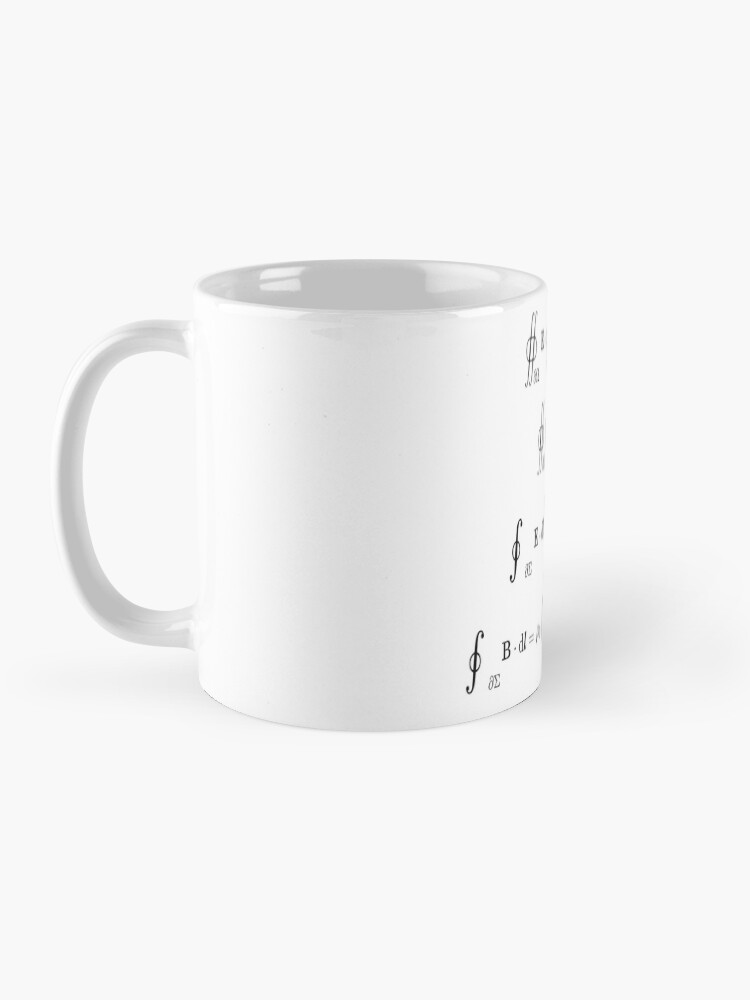 Alternate view of Maxwell's equations, #Maxwells, #equations, #MaxwellsEquations, Maxwell, equation, MaxwellEquations, #Physics, Electricity, Electrodynamics, Electromagnetism Mug
