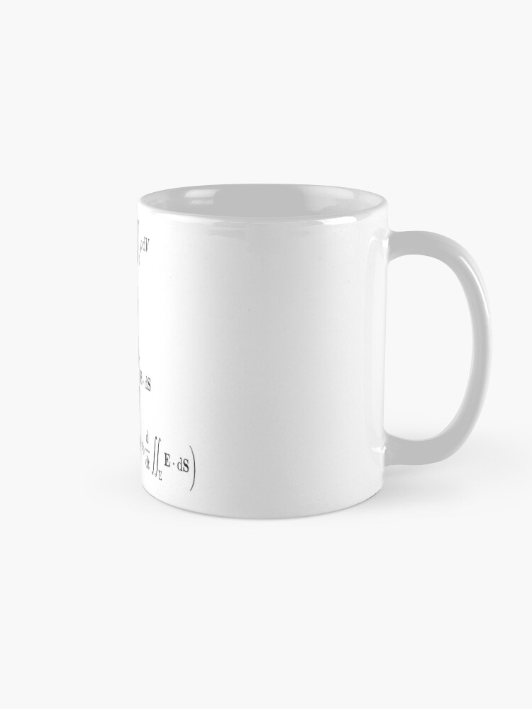 Alternate view of Maxwell's equations, #Maxwells, #equations, #MaxwellsEquations, Maxwell, equation, MaxwellEquations, #Physics, Electricity, Electrodynamics, Electromagnetism Mug