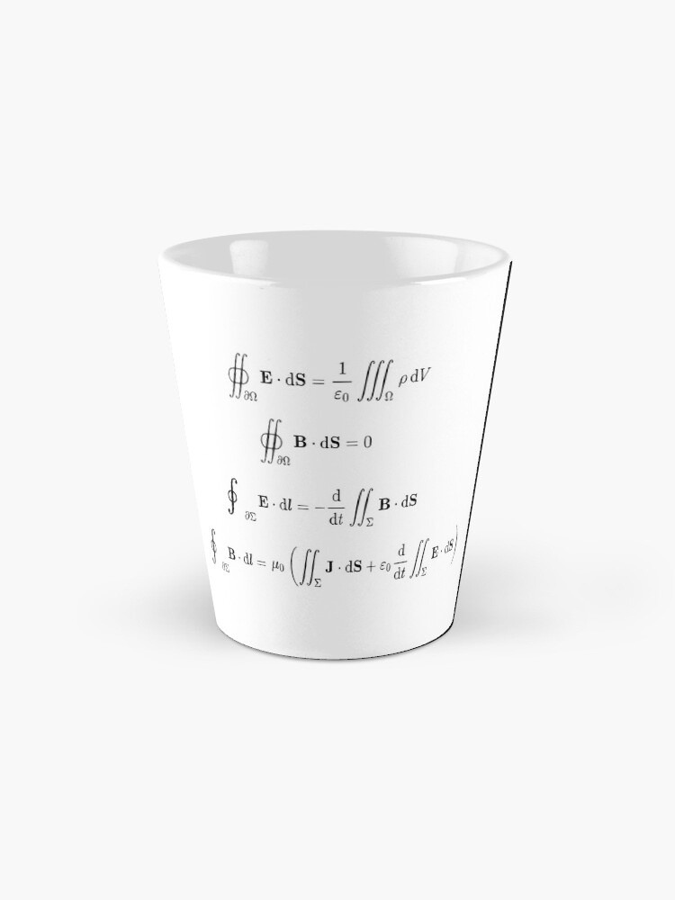 Alternate view of Maxwell's equations, #Maxwells, #equations, #MaxwellsEquations, Maxwell, equation, MaxwellEquations, #Physics, Electricity, Electrodynamics, Electromagnetism Mug