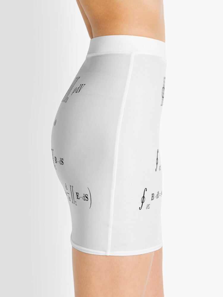 Alternate view of Maxwell's equations, #Maxwells, #equations, #MaxwellsEquations, Maxwell, equation, MaxwellEquations, #Physics, Electricity, Electrodynamics, Electromagnetism Mini Skirt