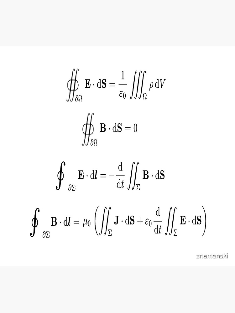 Maxwell's equations, #Maxwells, #equations, #MaxwellsEquations, Maxwell, equation, MaxwellEquations, #Physics, Electricity, Electrodynamics, Electromagnetism by znamenski
