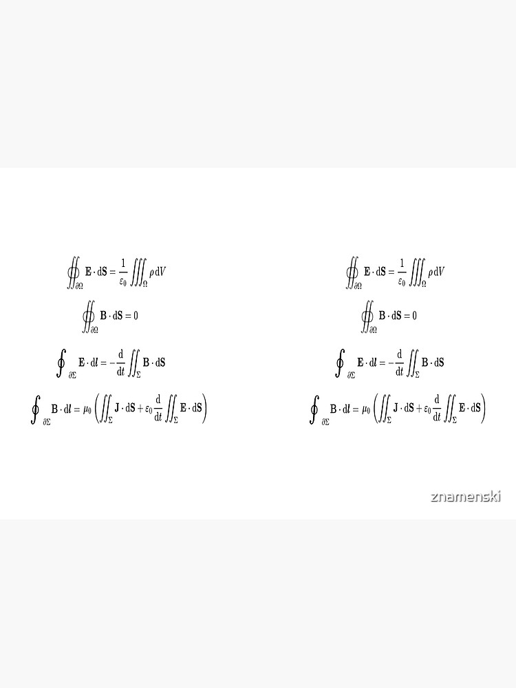 Maxwell's equations, #Maxwells, #equations, #MaxwellsEquations, Maxwell, equation, MaxwellEquations, #Physics, Electricity, Electrodynamics, Electromagnetism by znamenski