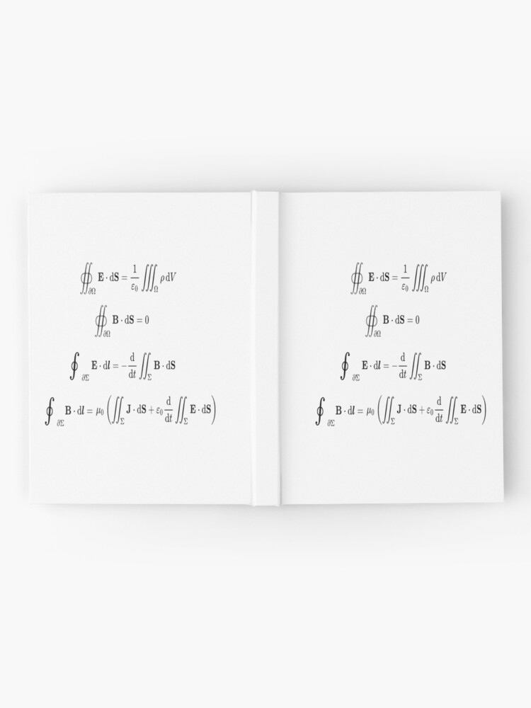 Alternate view of Maxwell's equations, #Maxwells, #equations, #MaxwellsEquations, Maxwell, equation, MaxwellEquations, #Physics, Electricity, Electrodynamics, Electromagnetism Hardcover Journal
