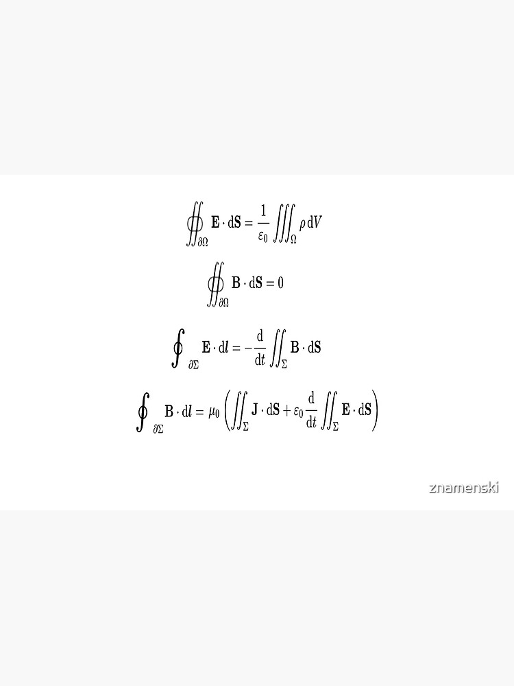 Maxwell's equations, #Maxwells, #equations, #MaxwellsEquations, Maxwell, equation, MaxwellEquations, #Physics, Electricity, Electrodynamics, Electromagnetism by znamenski