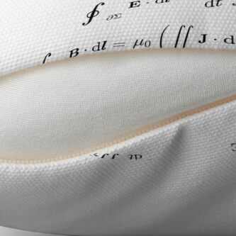 Alternate view of Maxwell's equations, #Maxwells, #equations, #MaxwellsEquations, Maxwell, equation, MaxwellEquations, #Physics, Electricity, Electrodynamics, Electromagnetism Throw Pillow