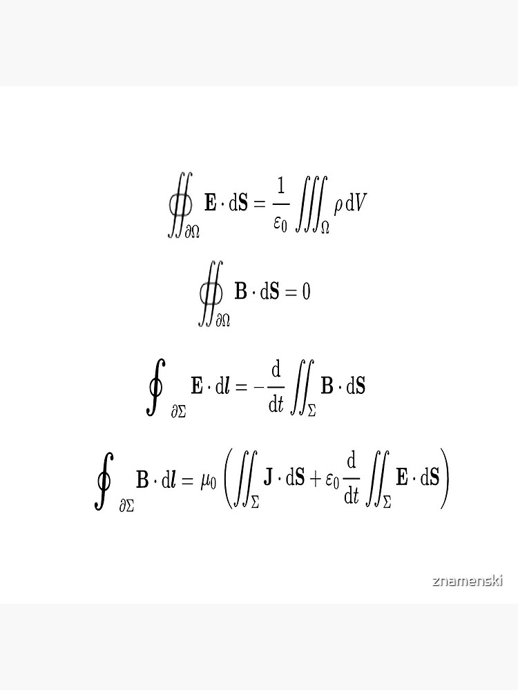 Maxwell's equations, #Maxwells, #equations, #MaxwellsEquations, Maxwell, equation, MaxwellEquations, #Physics, Electricity, Electrodynamics, Electromagnetism by znamenski