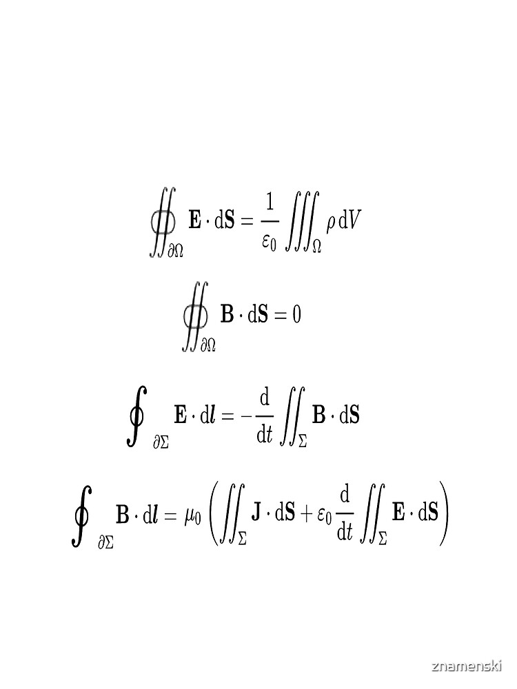 Maxwell's equations, #Maxwells, #equations, #MaxwellsEquations, Maxwell, equation, MaxwellEquations, #Physics, Electricity, Electrodynamics, Electromagnetism by znamenski