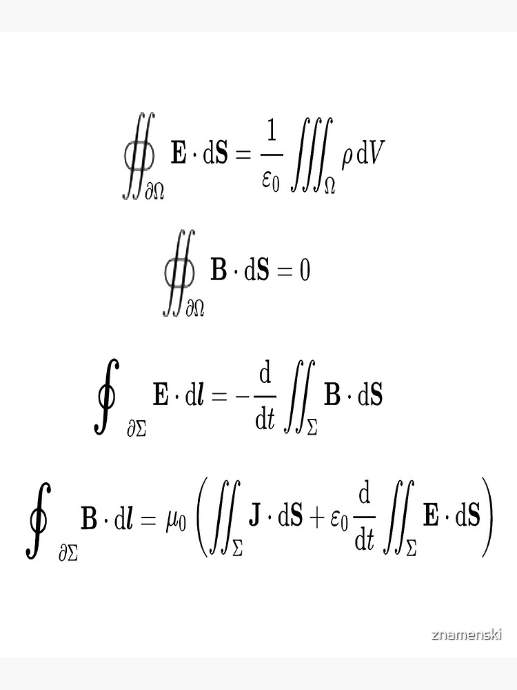 Maxwell's equations, #Maxwells, #equations, #MaxwellsEquations, Maxwell, equation, MaxwellEquations, #Physics, Electricity, Electrodynamics, Electromagnetism by znamenski