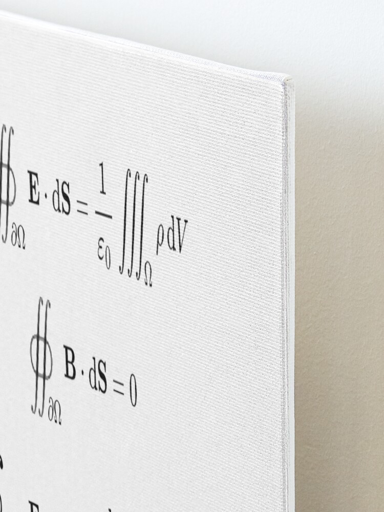 Alternate view of Maxwell's equations, #Maxwells, #equations, #MaxwellsEquations, Maxwell, equation, MaxwellEquations, #Physics, Electricity, Electrodynamics, Electromagnetism Mounted Print