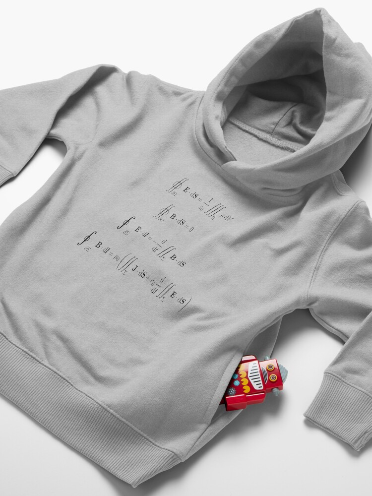 Alternate view of Maxwell's equations, #Maxwells, #equations, #MaxwellsEquations, Maxwell, equation, MaxwellEquations, #Physics, Electricity, Electrodynamics, Electromagnetism Toddler Pullover Hoodie