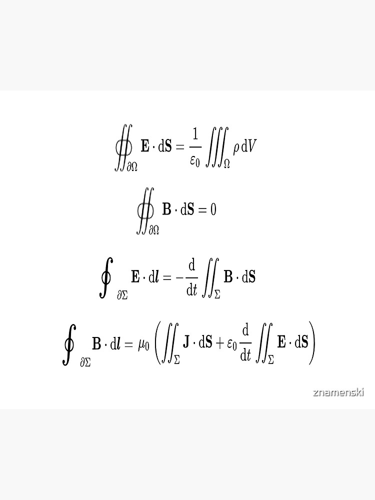 Maxwell's equations, #Maxwells, #equations, #MaxwellsEquations, Maxwell, equation, MaxwellEquations, #Physics, Electricity, Electrodynamics, Electromagnetism by znamenski