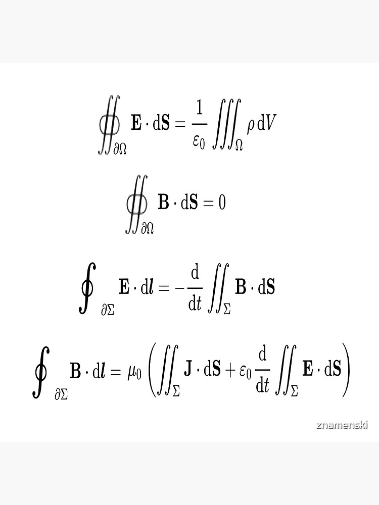 Maxwell's equations, #Maxwells, #equations, #MaxwellsEquations, Maxwell, equation, MaxwellEquations, #Physics, Electricity, Electrodynamics, Electromagnetism by znamenski