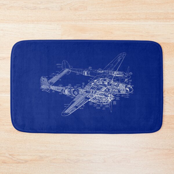 Item preview, P-38 Lighting Bomber Airplane - Cutaway Drawing designed and sold by BERGULATOR.