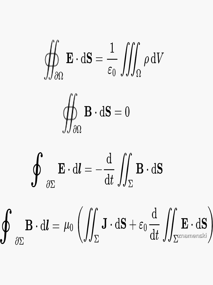 Maxwell's equations, #Maxwells, #equations, #MaxwellsEquations, Maxwell, equation, MaxwellEquations, #Physics, Electricity, Electrodynamics, Electromagnetism by znamenski