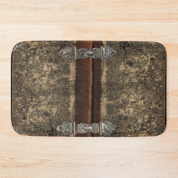 Item preview, leather journal with metal work designed and sold by myatticstudio.