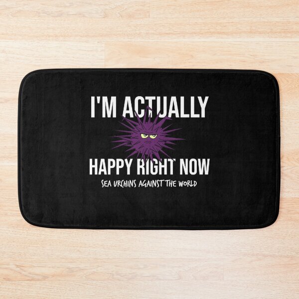 Item preview, Angry Happy Sea Urchins Against The World Motivation designed and sold by mermaids001.