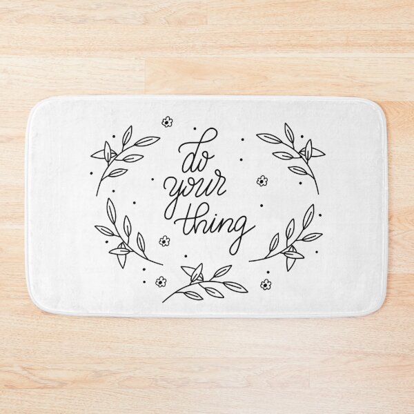 Item preview, Do your thing floral hand lettering designed and sold by Katbydesign.