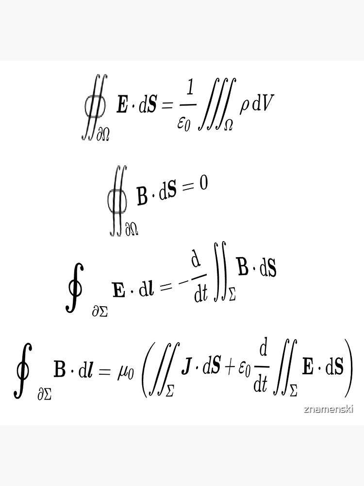 Maxwell's equations, #Maxwells, #equations, #MaxwellsEquations, Maxwell, equation, MaxwellEquations, #Physics, Electricity, Electrodynamics, Electromagnetism by znamenski
