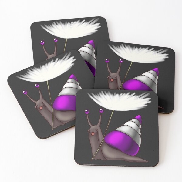 Item preview, Graysexual Gray-ace Pride Snail with Dandelion Seed designed and sold by PrideSnails.