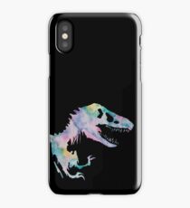 Watercolor Jurassic (black) iPhone Case