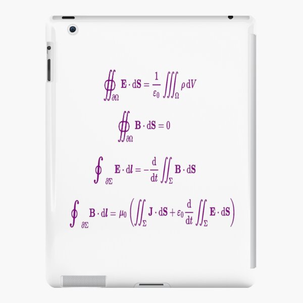 Maxwell's equations, #Maxwells, #equations, #MaxwellsEquations, Maxwell, equation, MaxwellEquations, #Physics, Electricity, Electrodynamics, Electromagnetism iPad Snap Case