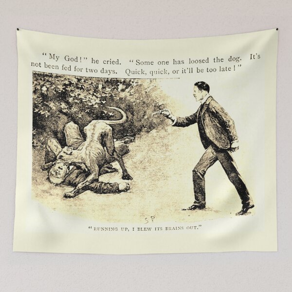 Item preview, Sherlock Holmes - Copper Beeches - (Sidney Paget Vintage Illustration) designed and sold by CrimeLab.