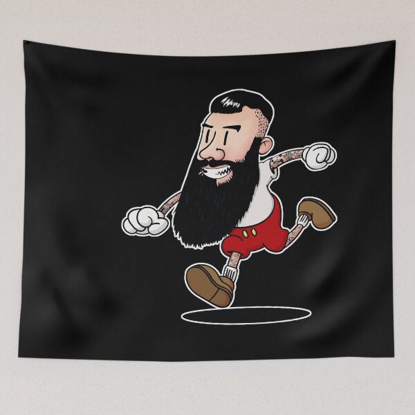 Item preview, Tattooed bearded man in rubber hose cartoon style designed and sold by Marcin Flejszer.