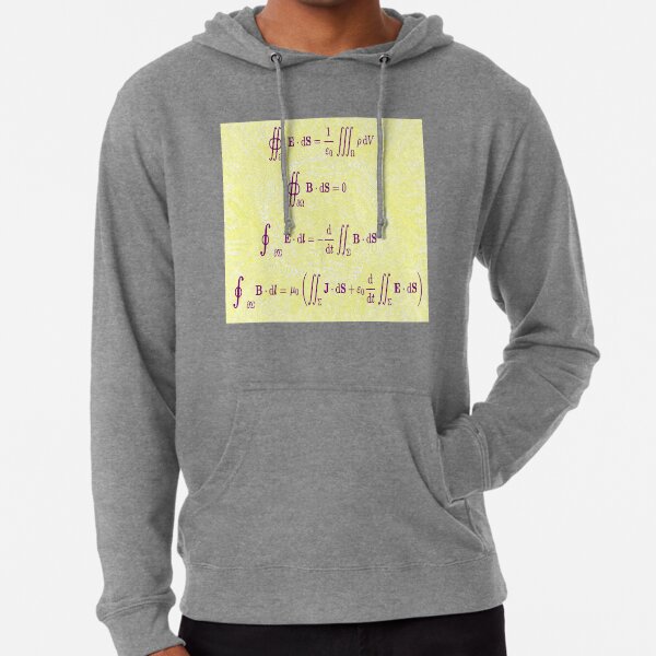 Maxwell&#39;s equations, #Maxwells, #equations, #MaxwellsEquations, Maxwell, equation, MaxwellEquations, #Physics, Electricity, Electrodynamics, Electromagnetism Lightweight Hoodie