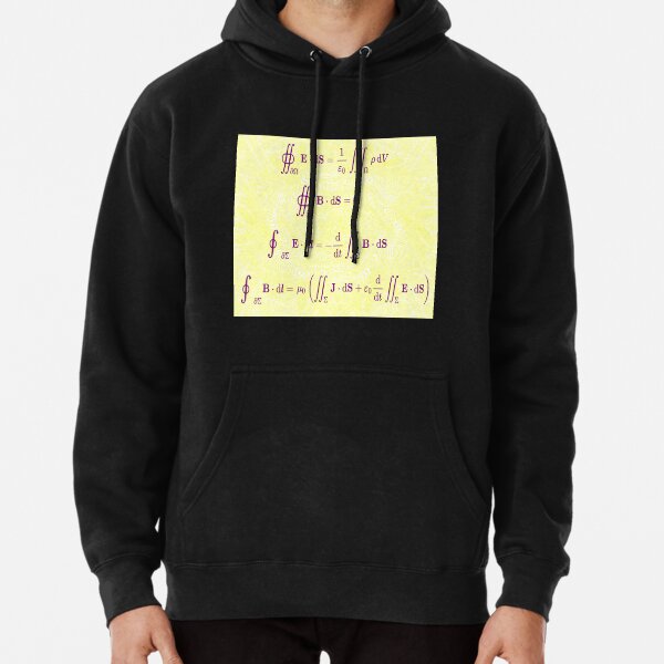 Maxwell&#39;s equations, #Maxwells, #equations, #MaxwellsEquations, Maxwell, equation, MaxwellEquations, #Physics, Electricity, Electrodynamics, Electromagnetism Pullover Hoodie