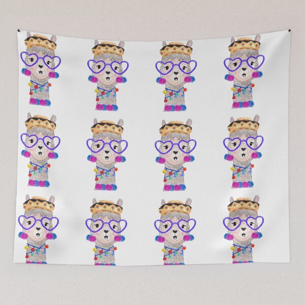 Item preview, Linda LLama con Gafas designed and sold by Khalu.